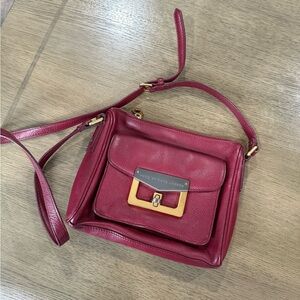 Marc By Marc Jacobs Cherry Red Leather Handbag perfet condition